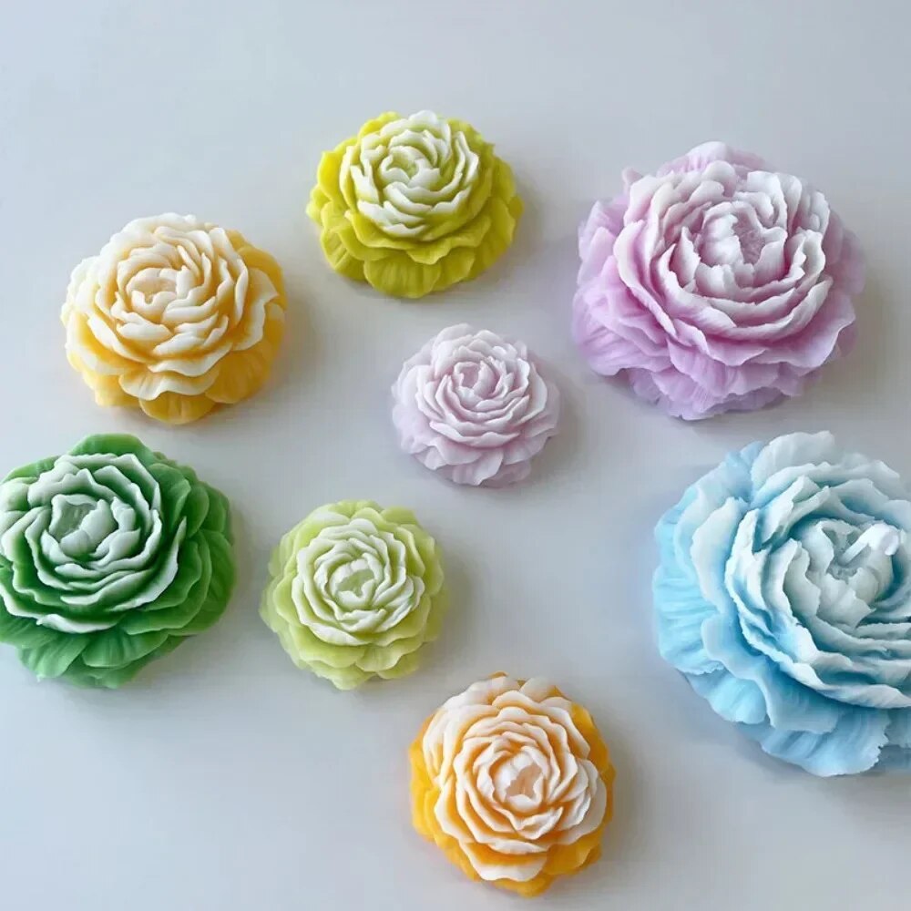 Soap Making For Beginners - ثلاثية الأبعاد الفاوانيا شمعة قالب من