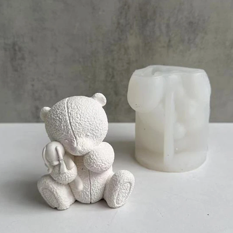 Soap Making For Beginners - المنسوجة الدب شمعة قالب من السيليكون
