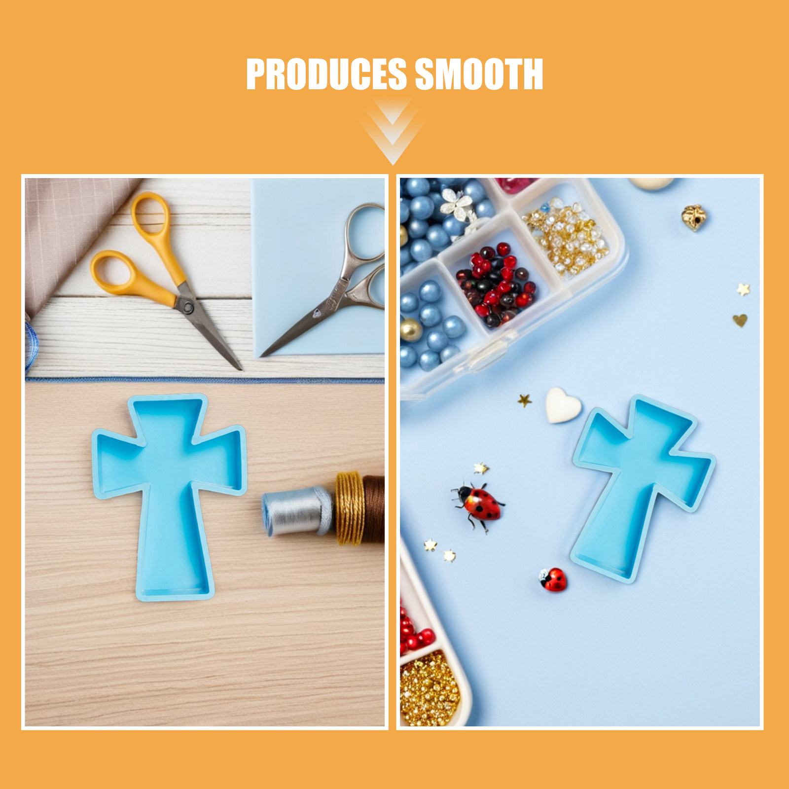 قالب سيليكون على شكل صليب لصب  - مراجعة Soap Making Silicone Molds وسعره